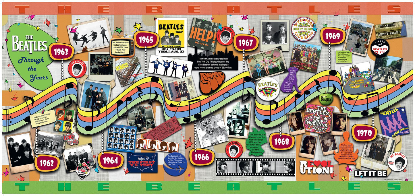 Beatles: Through the Years 2000 piece puzzle