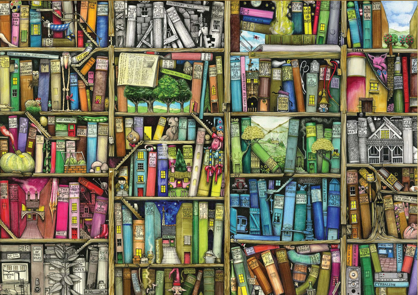 The Bizarre Bookshop 500 Piece Puzzle