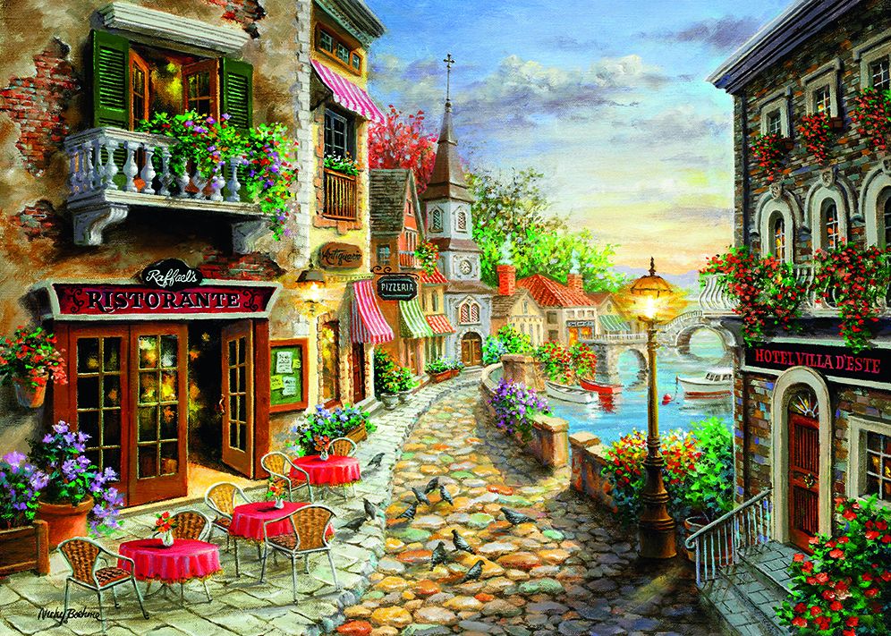 Coastal Cafe 1000 pc puzzle