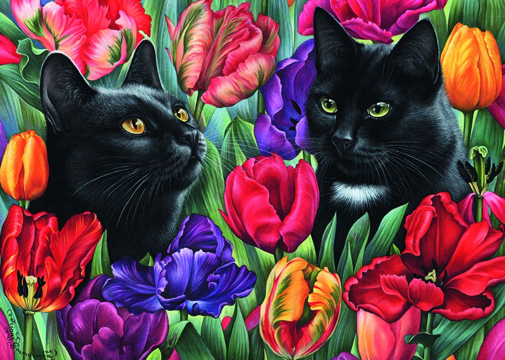 Among the Tulips 1000 pc puzzle