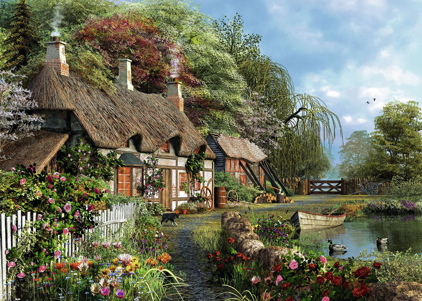 Cottage on the Lake 1000 piece puzzle
