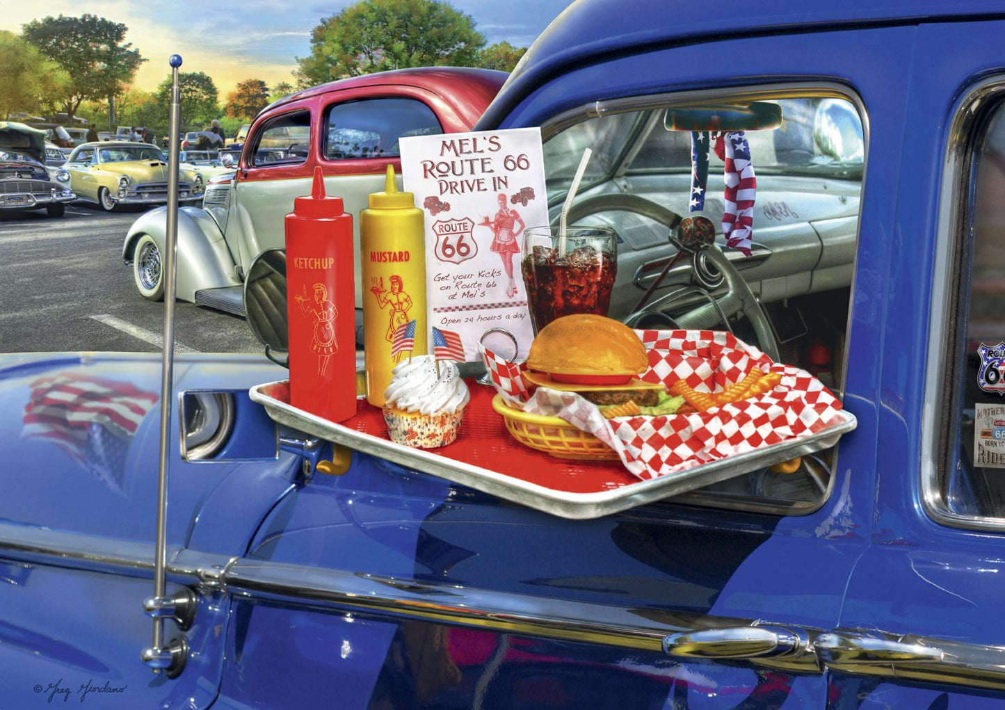 Drive Through Route 66 500 piece puzzle