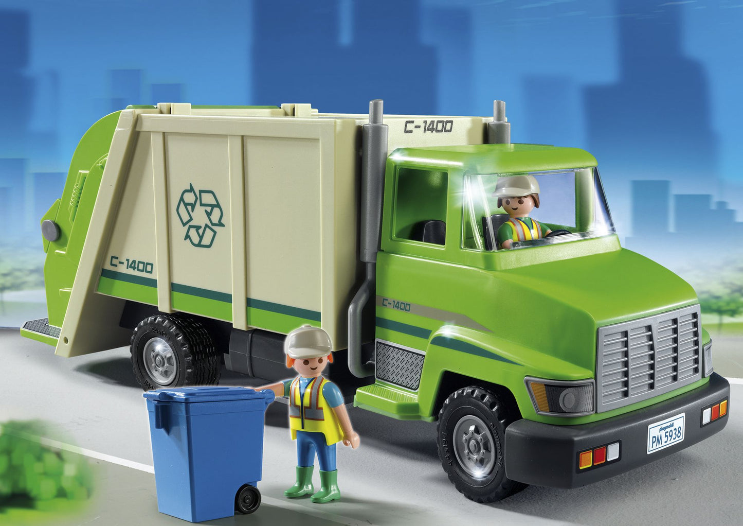 PLAYMOBIL Green Recycling Truck