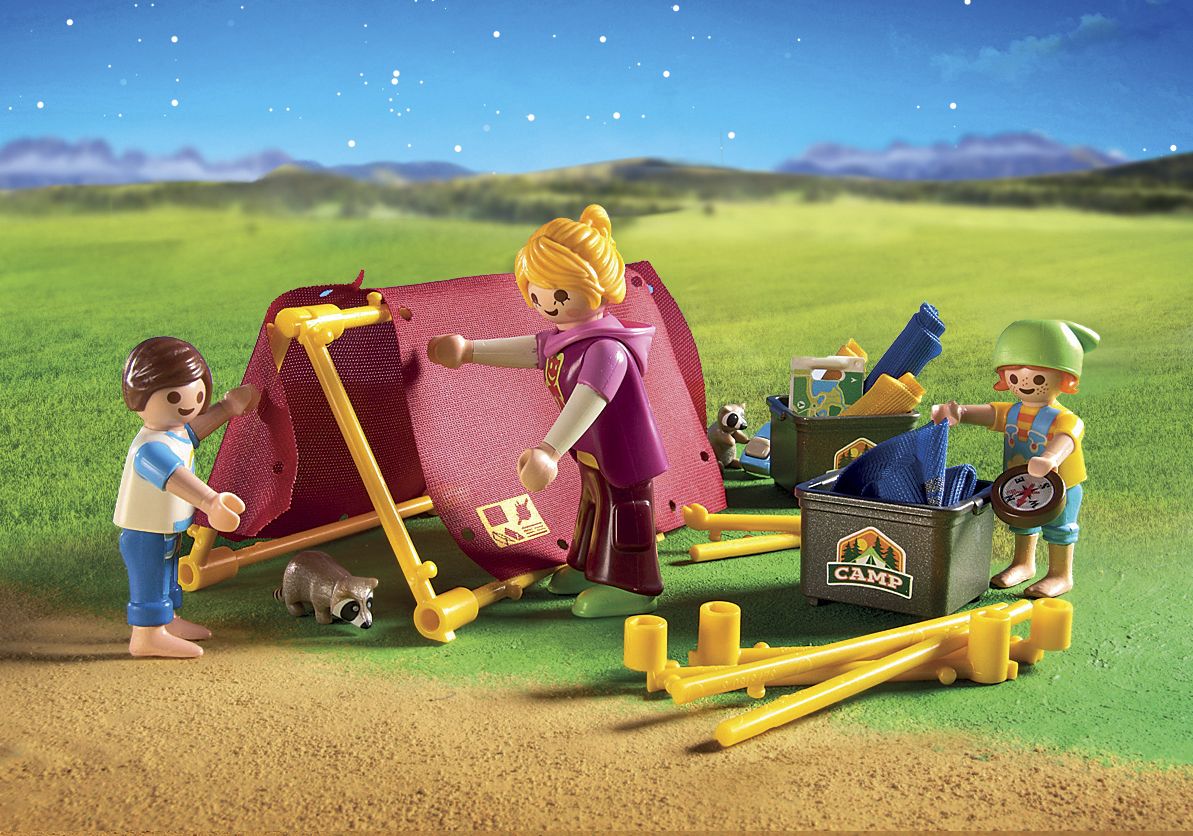 PLAYMOBIL Camp Site with Fire