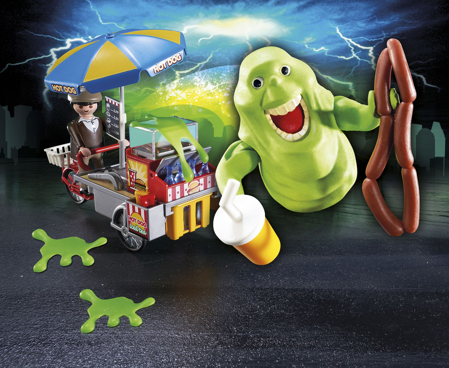 PLAYMOBIL Slimer with Hot Dog Stand