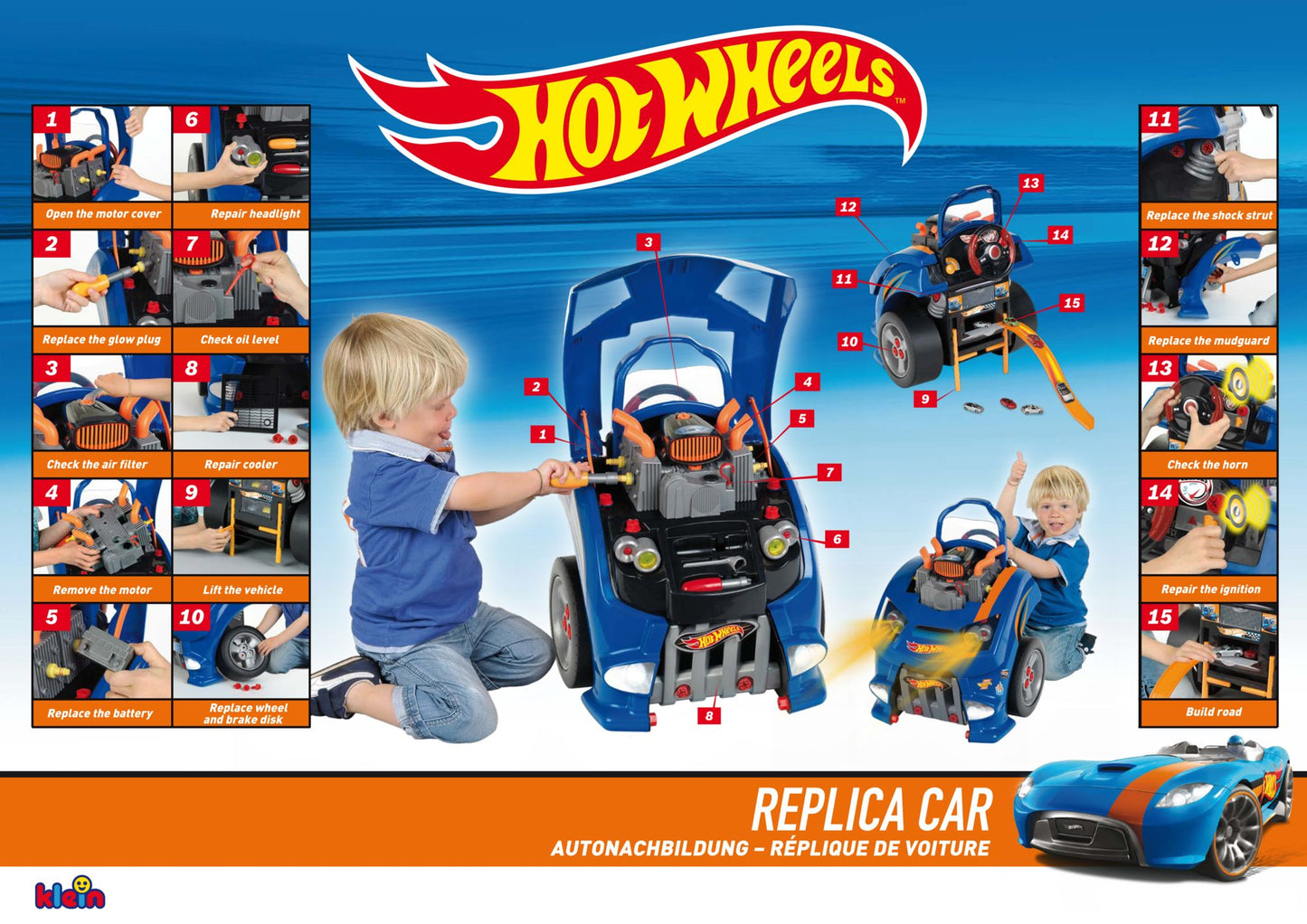 Theo Klein Hot Wheels Service Car Station/Engine