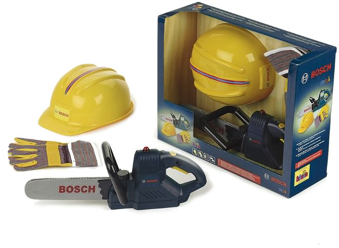 BOSCH Chain Saw w/ Helmet & Gloves