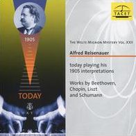Welte Mignon Mystery, Vol. XXII: Alfred Reisenauer today playing his 1905 interpretations