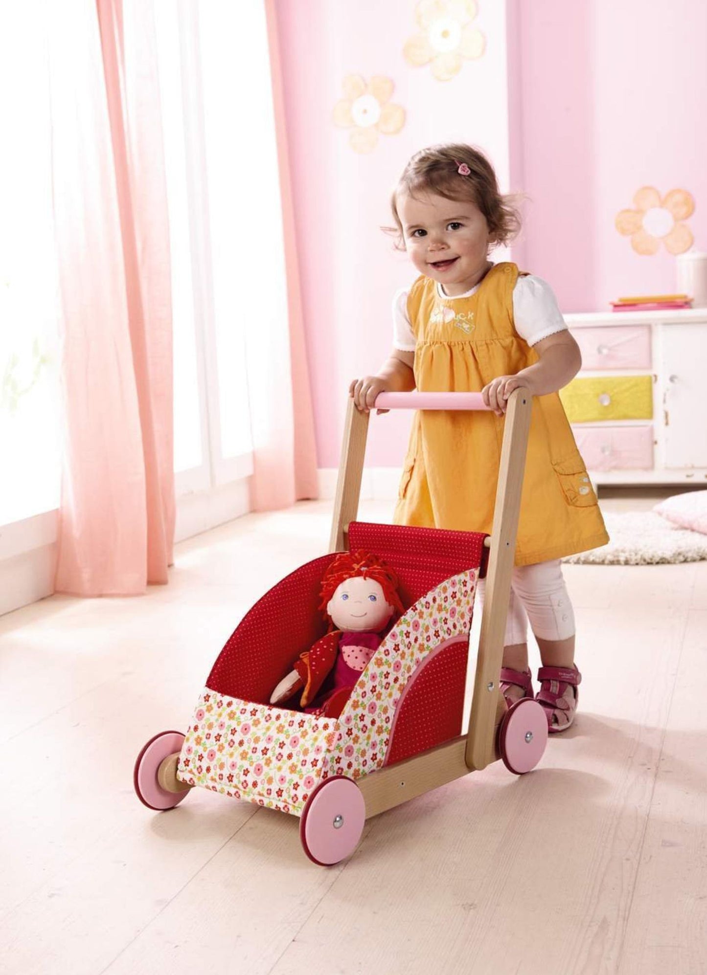 HABA Summer Meadow Doll Pram