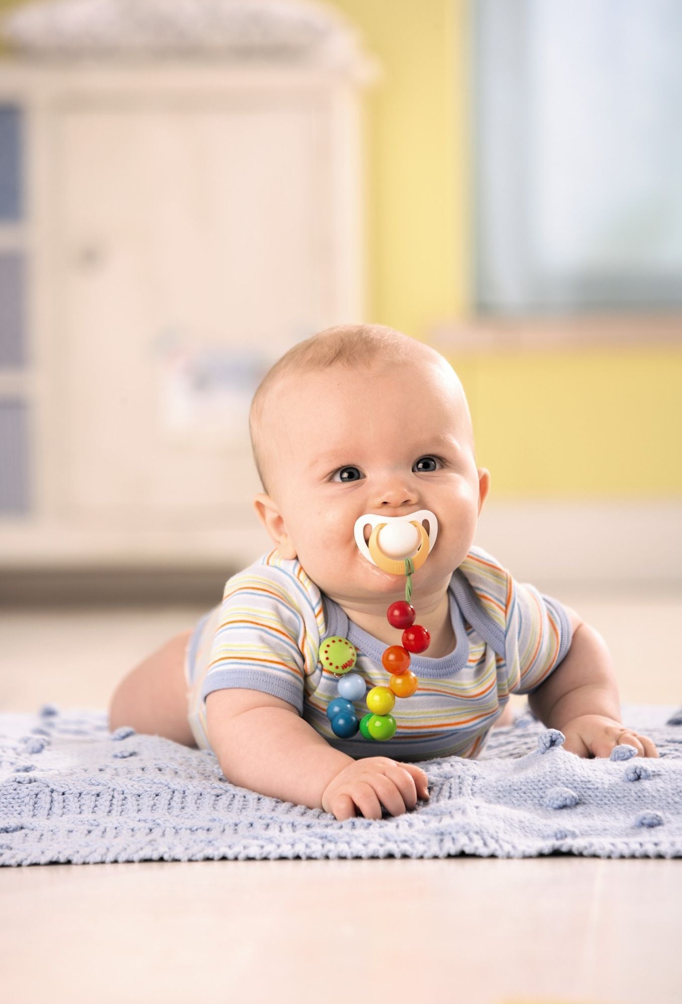 Pacifier Chain Rainbow Prls