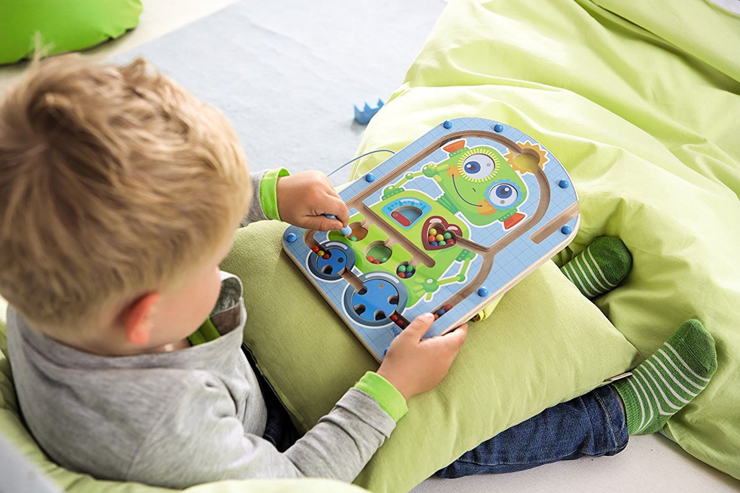 HABA Robot Ron Wooden Magnetic Maze Game