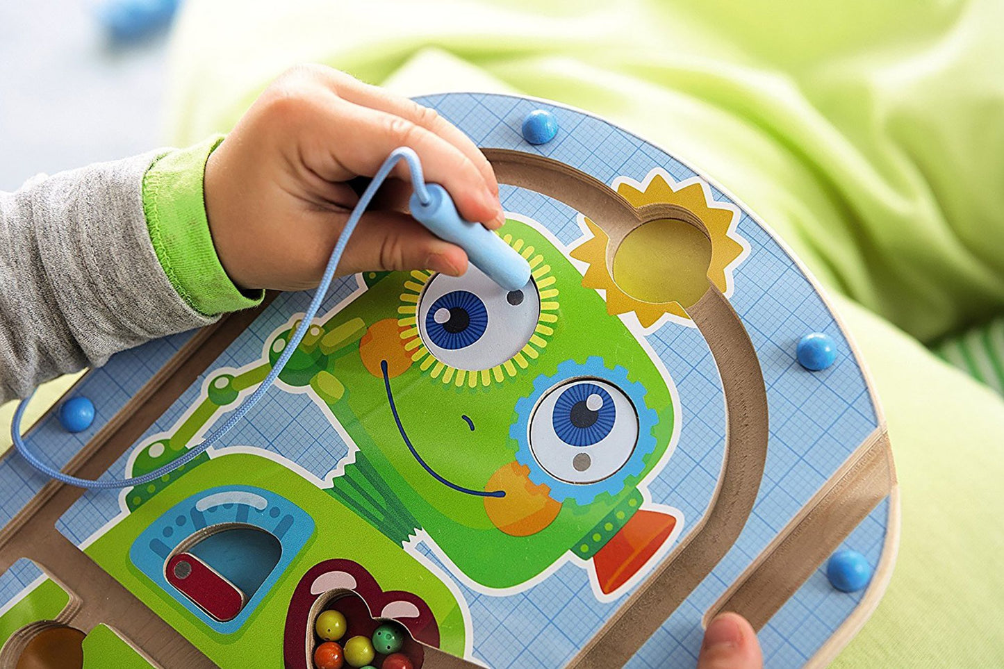 HABA Robot Ron Wooden Magnetic Maze Game