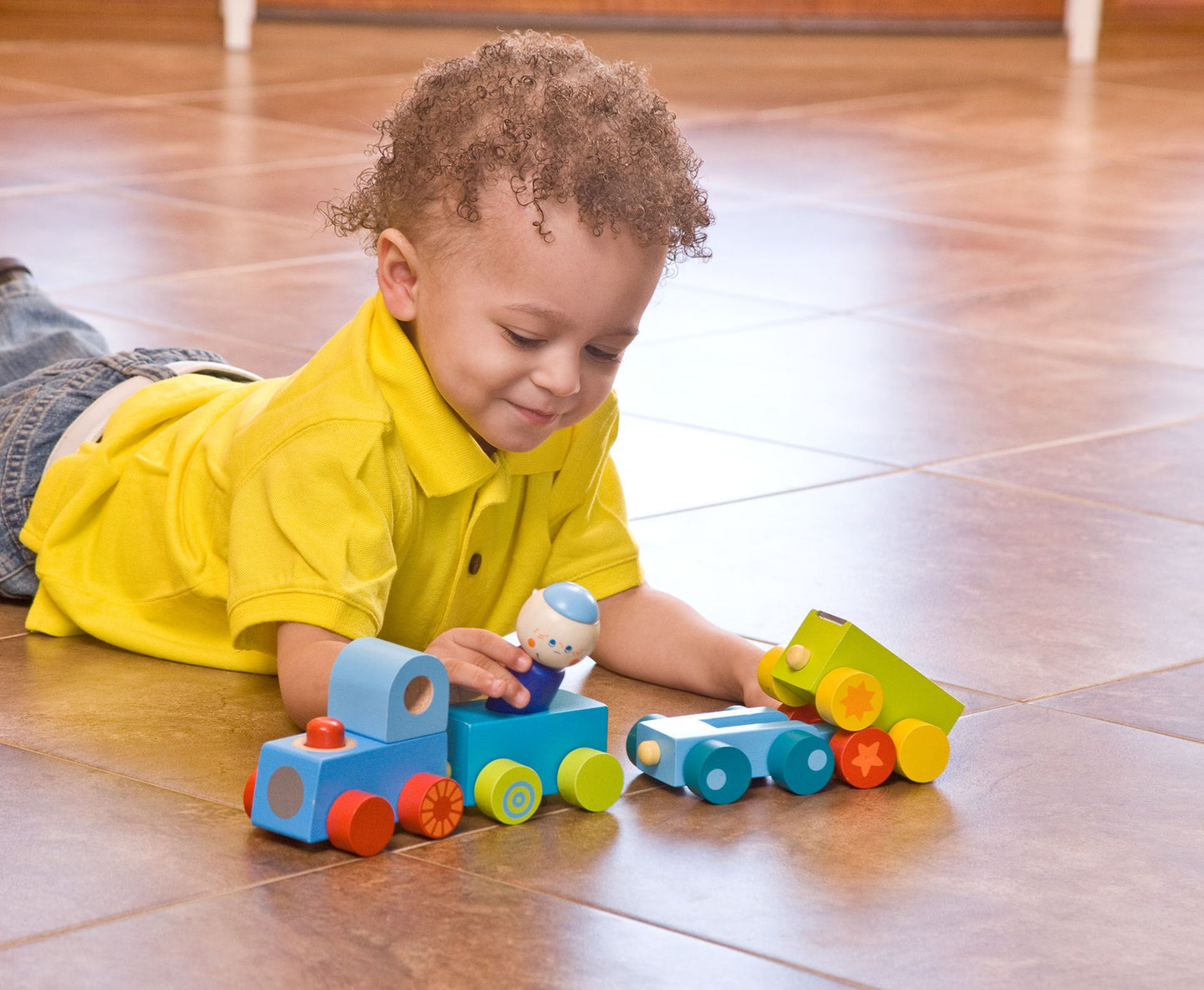 HABA Habatown All Aboard Wooden Magnetic Stacking Train