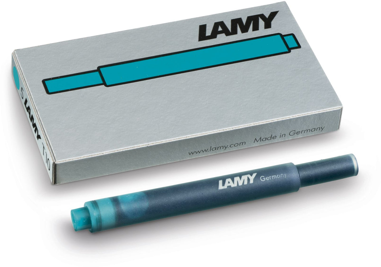 Lamy Turquoise Ink Cartridges, Boxed (5)