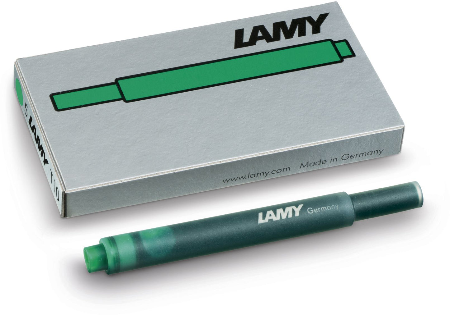 Lamy Green Ink Cartridges, Boxed (5)