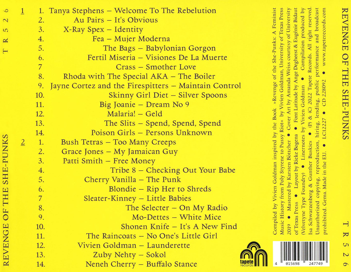 Revenge Of She-Punks: Compilation Inspired / Var