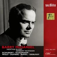 Schubert, Schumann, Wolf, Duparc, Ravel, Debussy