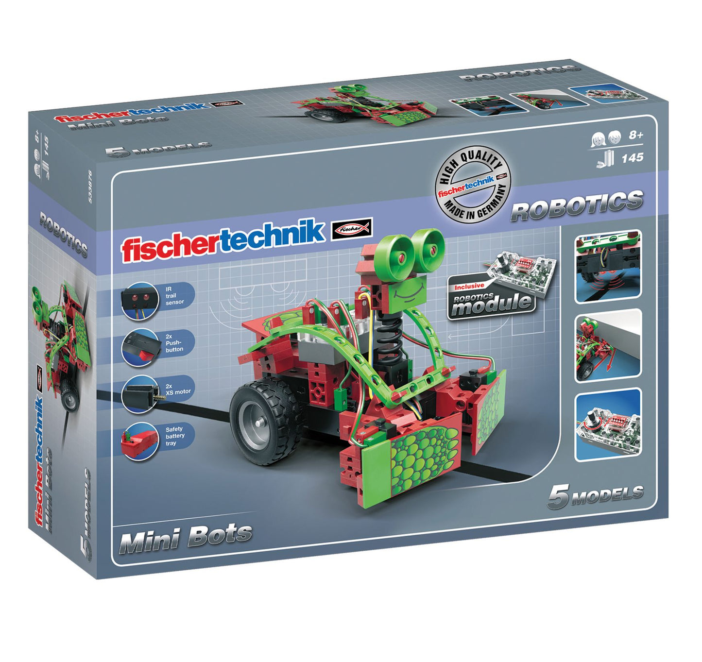 Fischertechnik Mini Bots STEM Set - 145 pieces