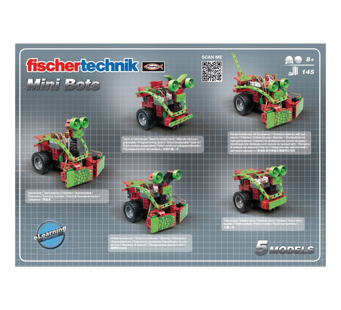 Fischertechnik Mini Bots STEM Set - 145 pieces