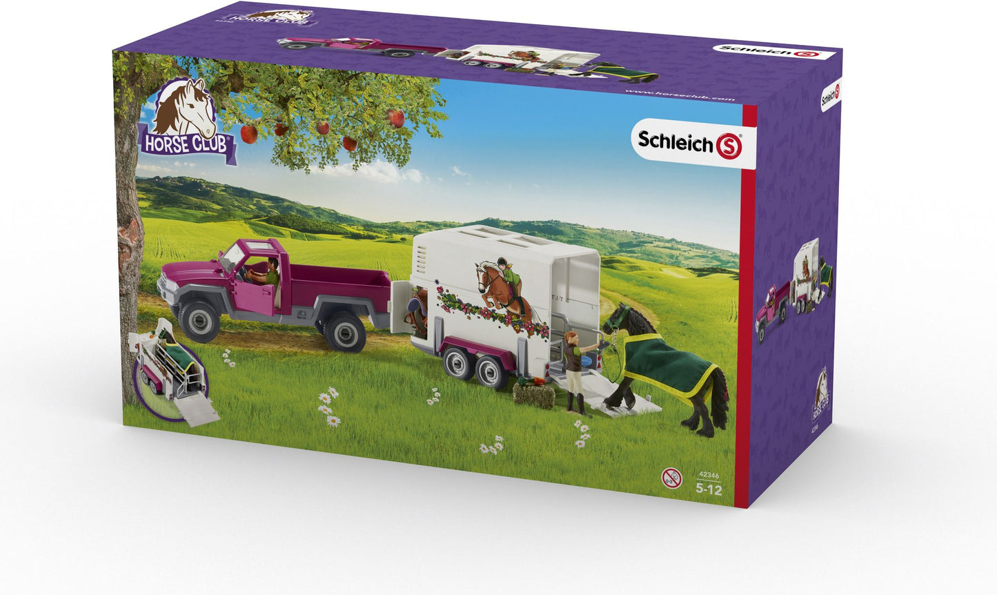 Pick up with horse trailer
