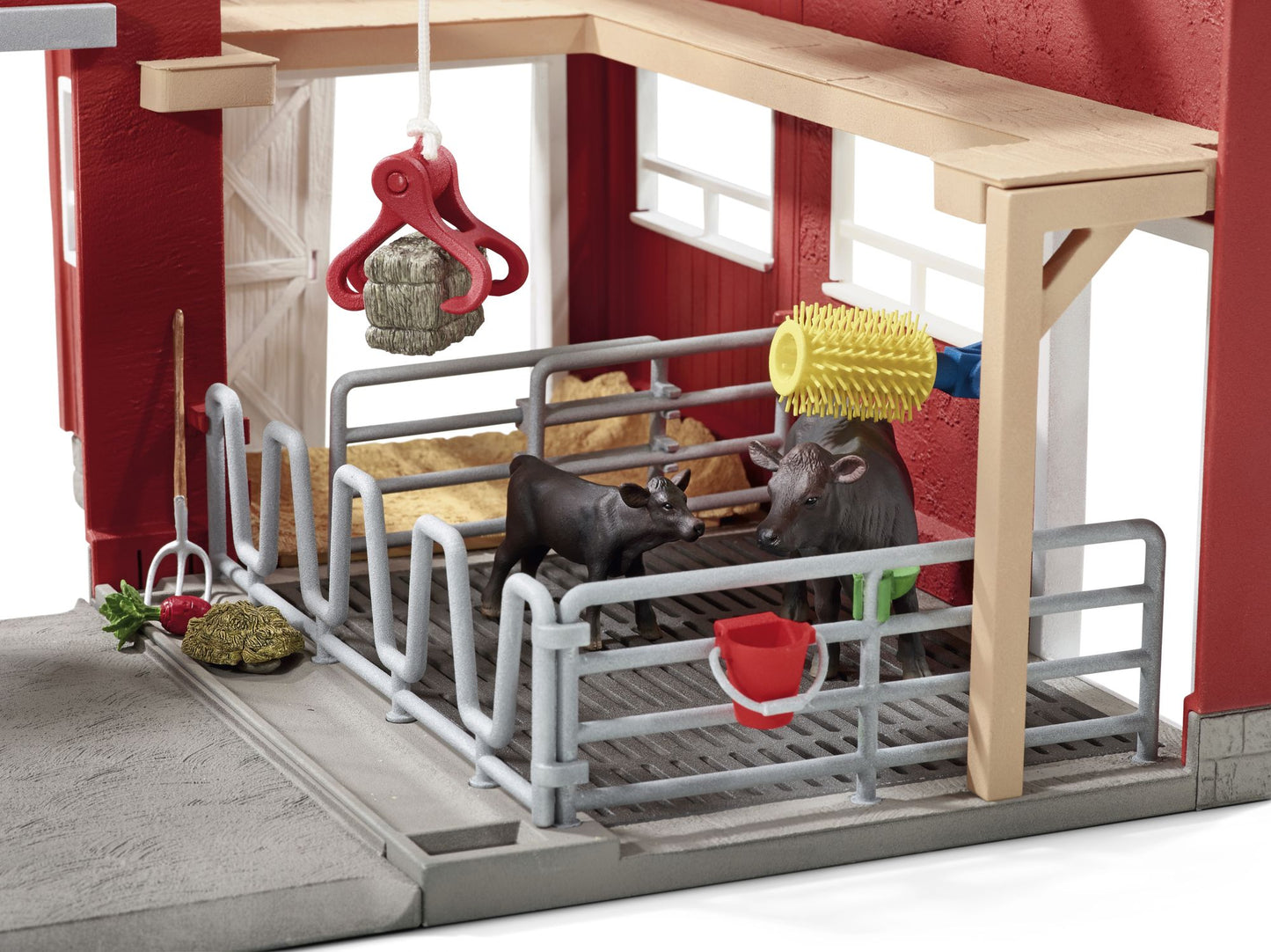 Large Red Barn with Animals & Accessories