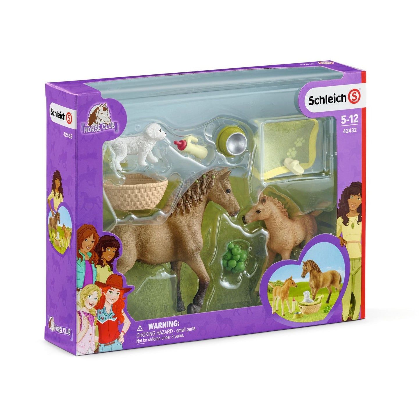 Schleich Sarah's baby animal care with quarter horse