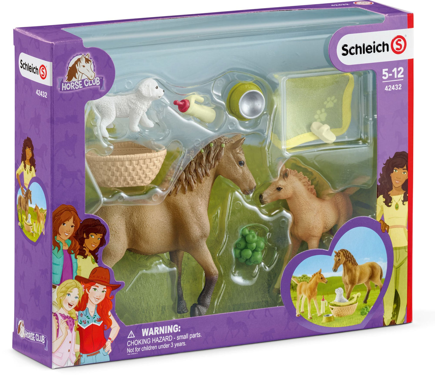 Schleich Sarah's baby animal care with quarter horse
