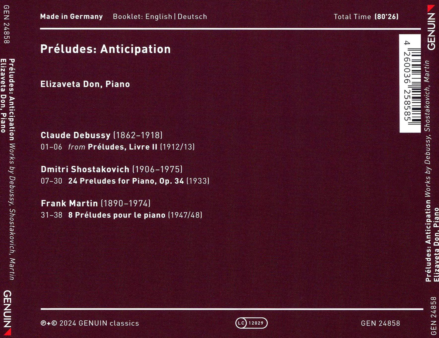 Preludes - Anticipation (Debussy / Martin / Don)