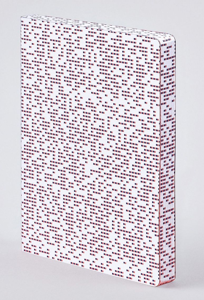 Megapixel Graphic L Notebk Red&Blue Silk Screen 6.5x8.5" 256 Dot Pgs
