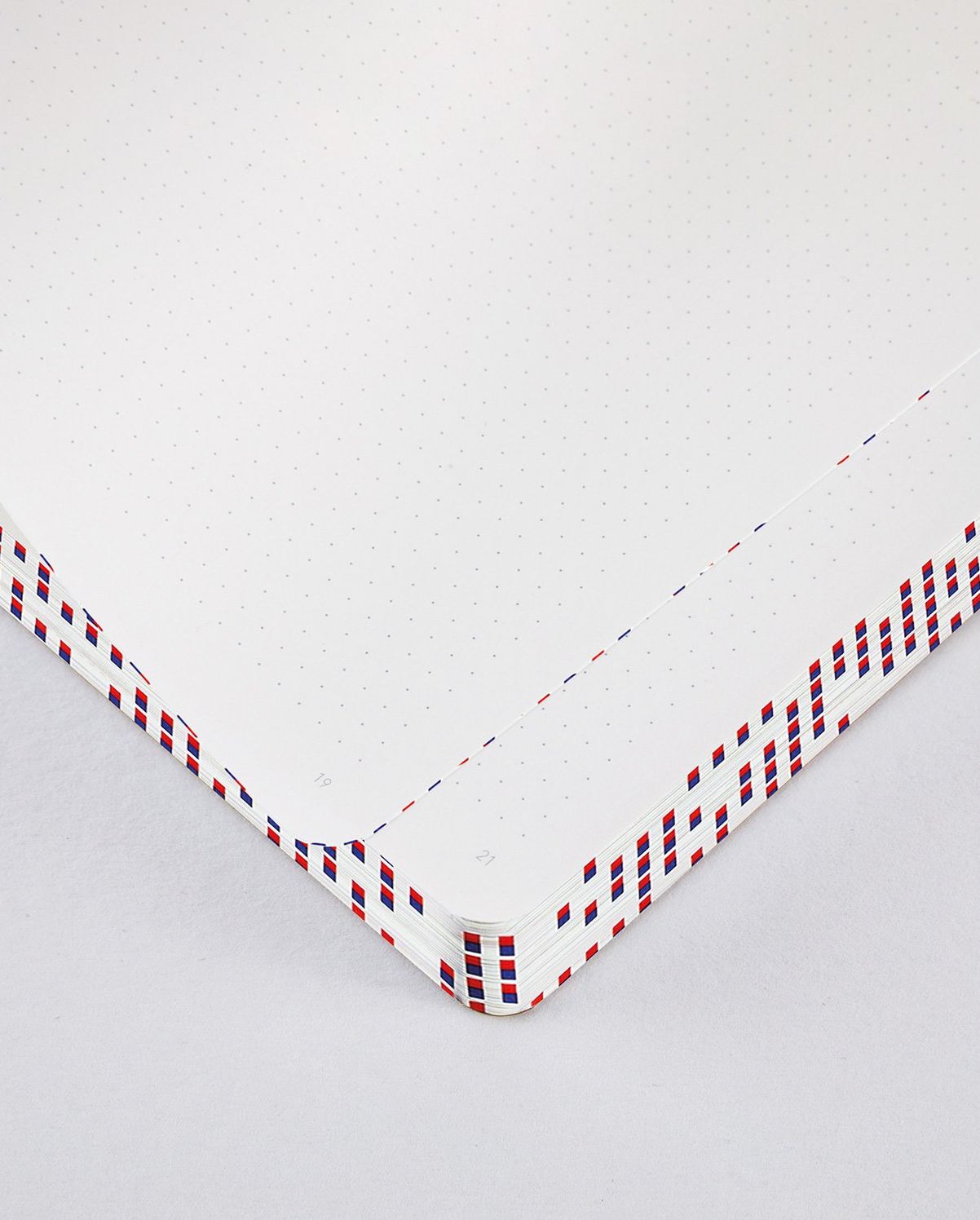 Megapixel Graphic L Notebk Red&Blue Silk Screen 6.5x8.5" 256 Dot Pgs