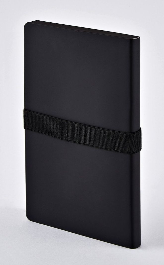 Voyager M Black Notebk Black Edge Bonded Lthr 6.5x8.5" 256 Dot Pgs