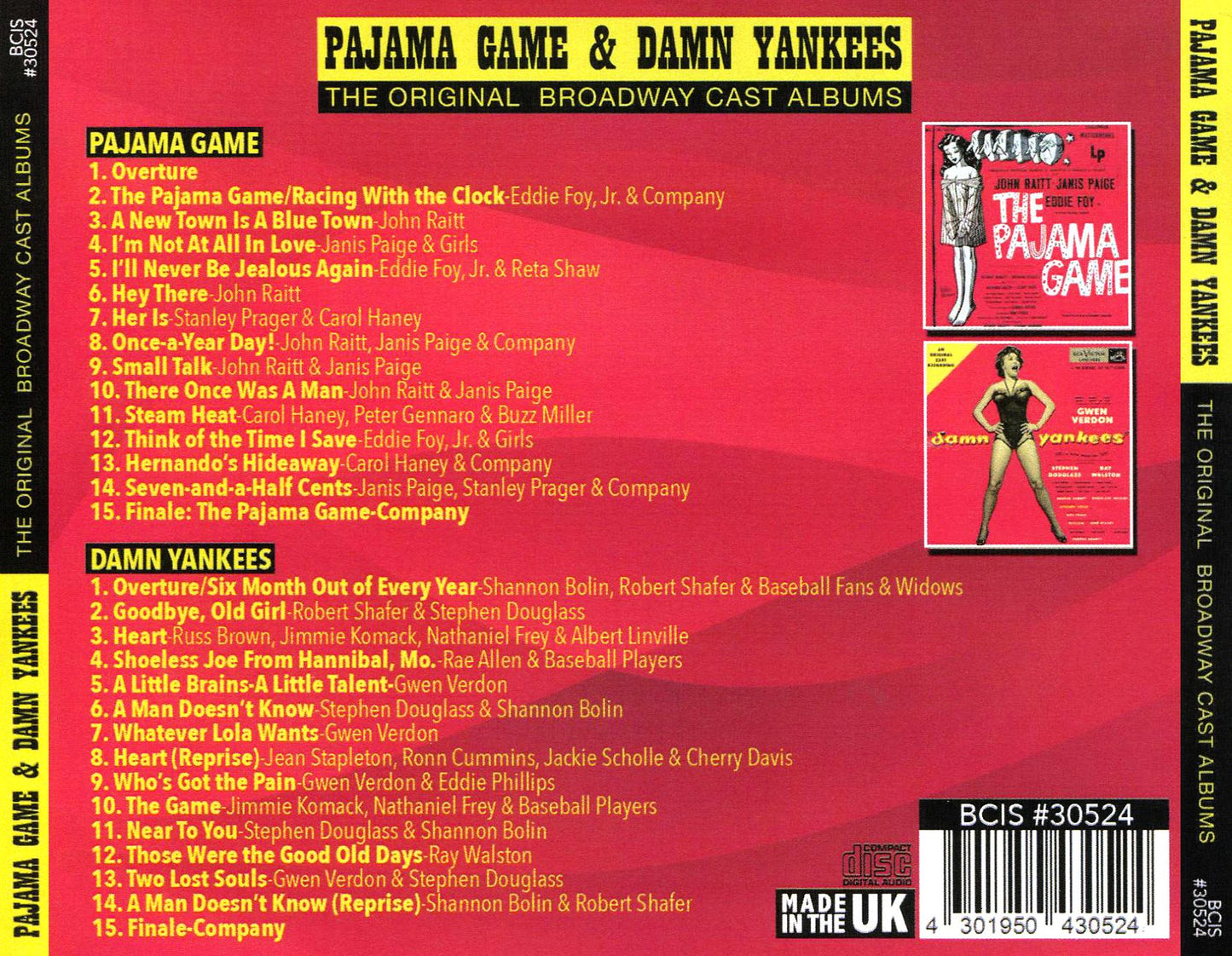 Pajama Game & Damn Yankees / Ocr