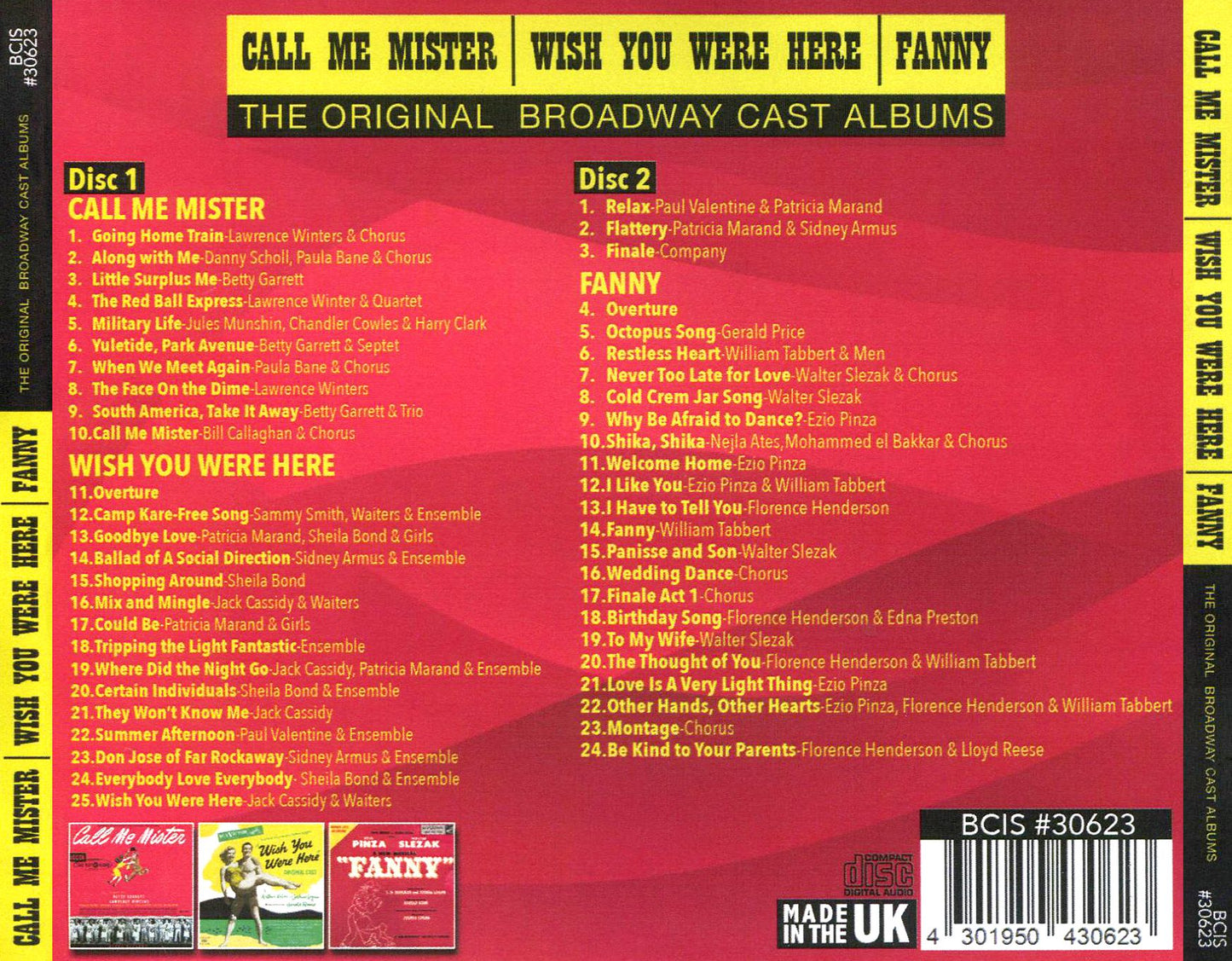 Call Me Mister Wish You Were Here & Fanny / Ocr