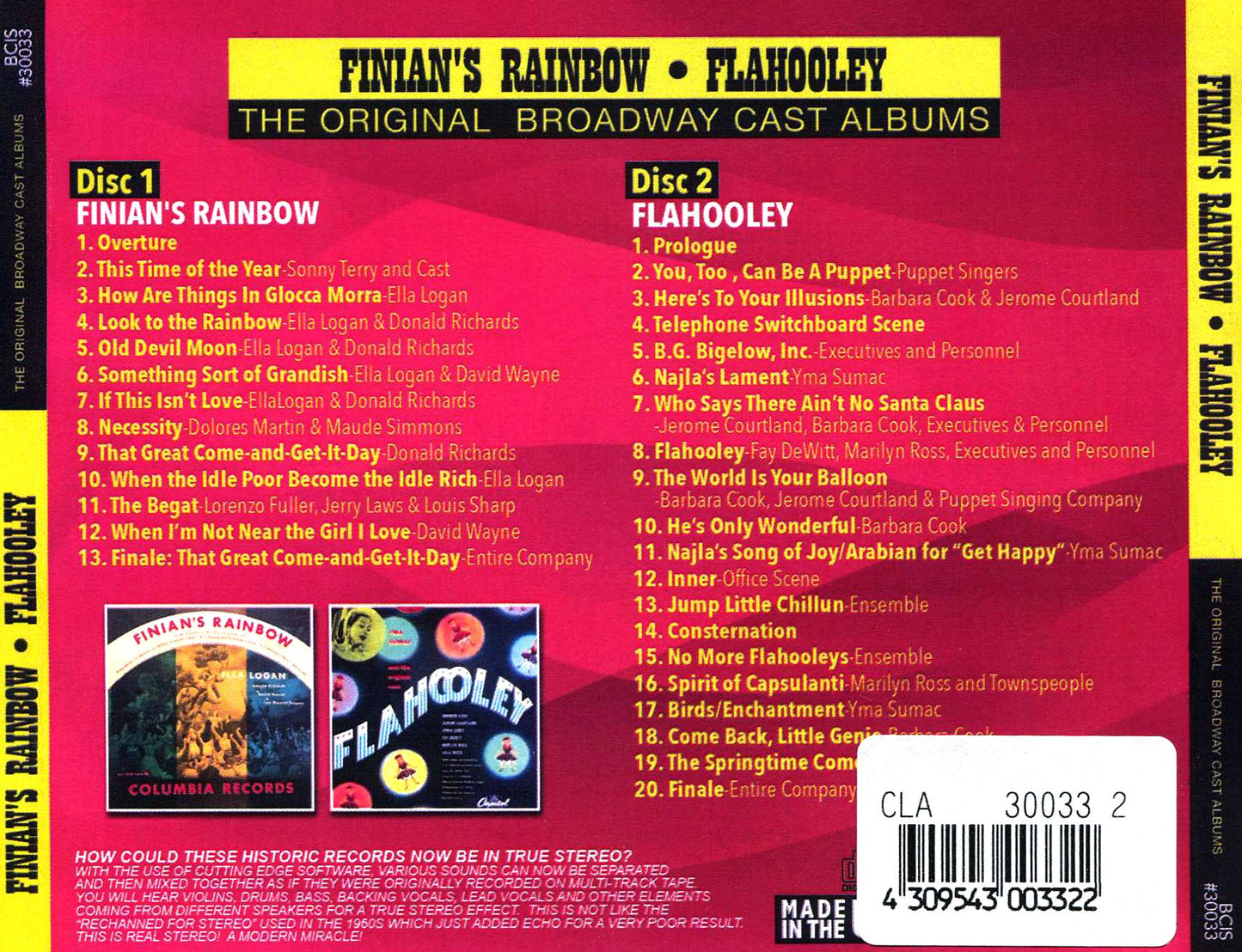 Finian's Rainbow (1946) / Flahooley / O.C.R.