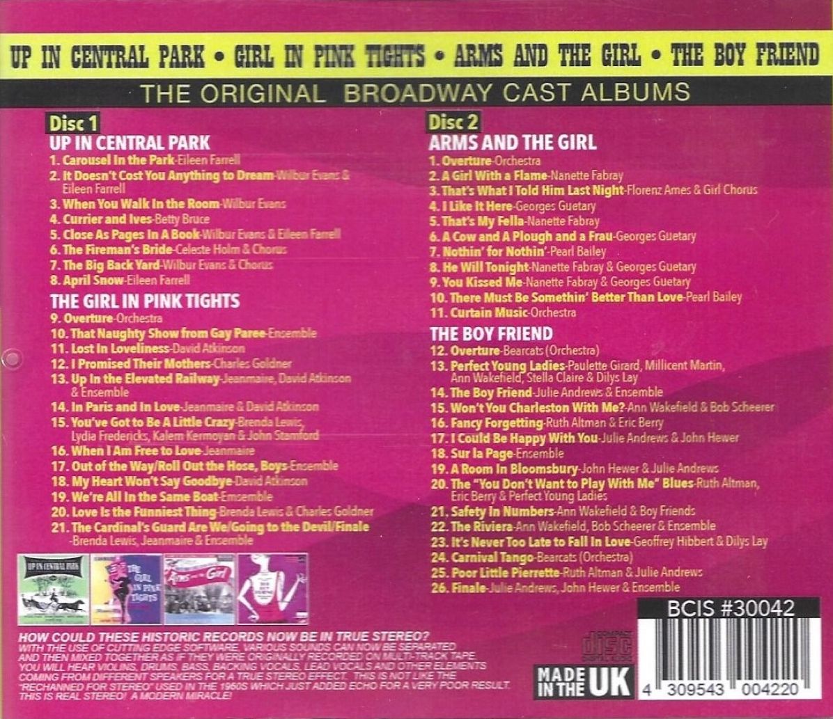 Up In Central Park / Arms & The Girl / O.C.R.