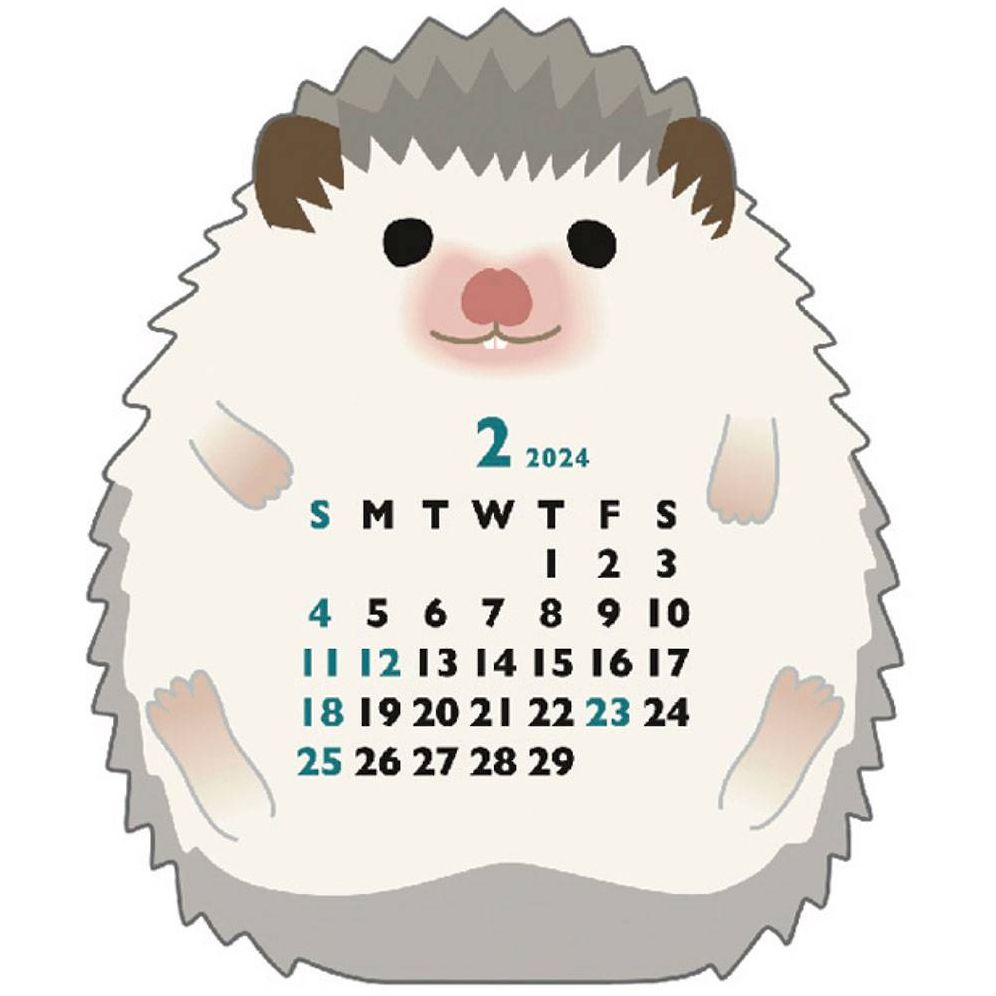 2024 Hedgehog Desk Calendar