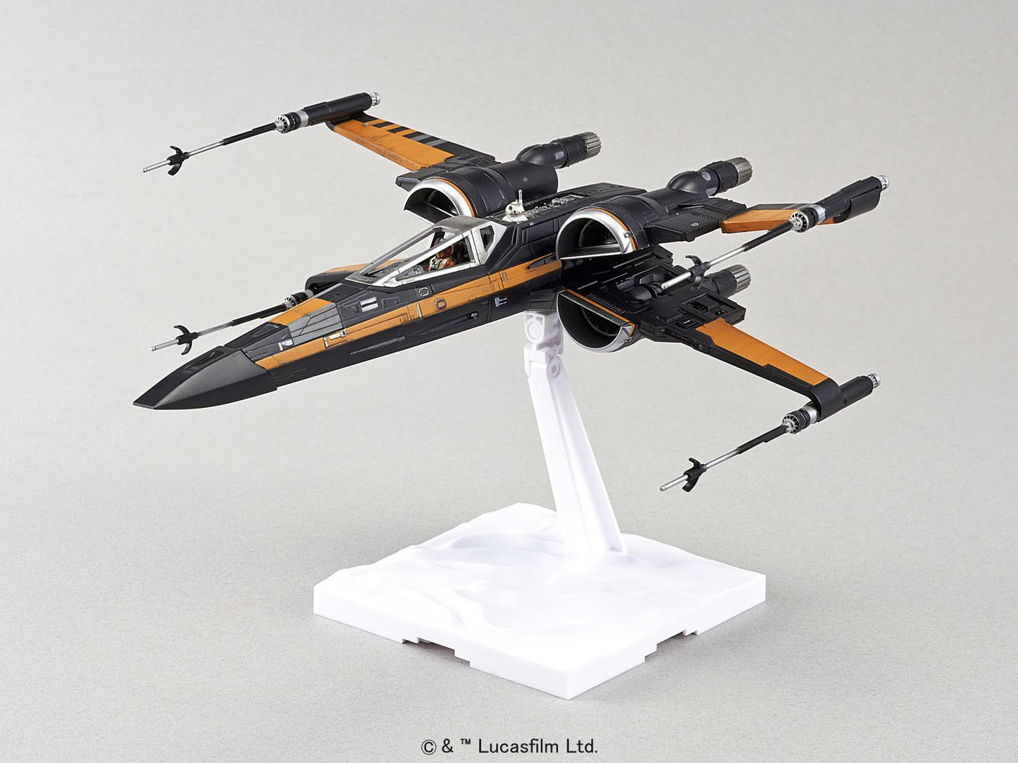 Poe's X-Wing Fighter ''Star Wars: The Force Awakens'', Bandai Star Wars 1/72 Plastic Model