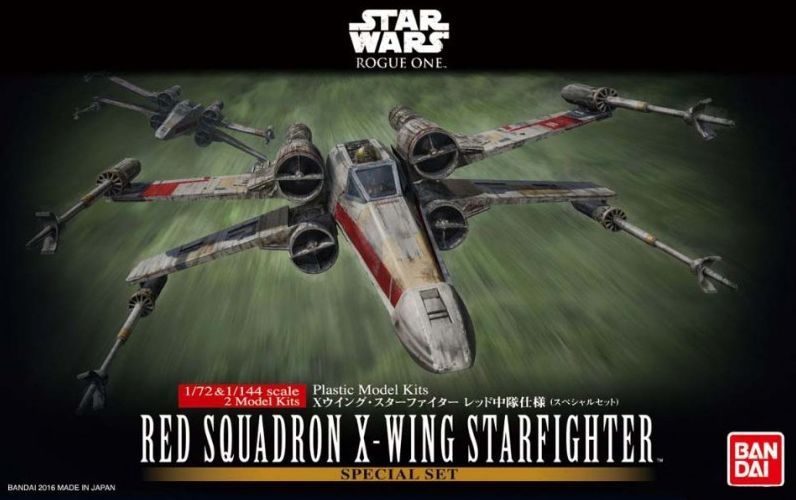 Red Squadron X-Wing Starfighter Special Set ''Rogue One: A Star Wars Story'', Bandai Star Wars 1/72 Plastic Model