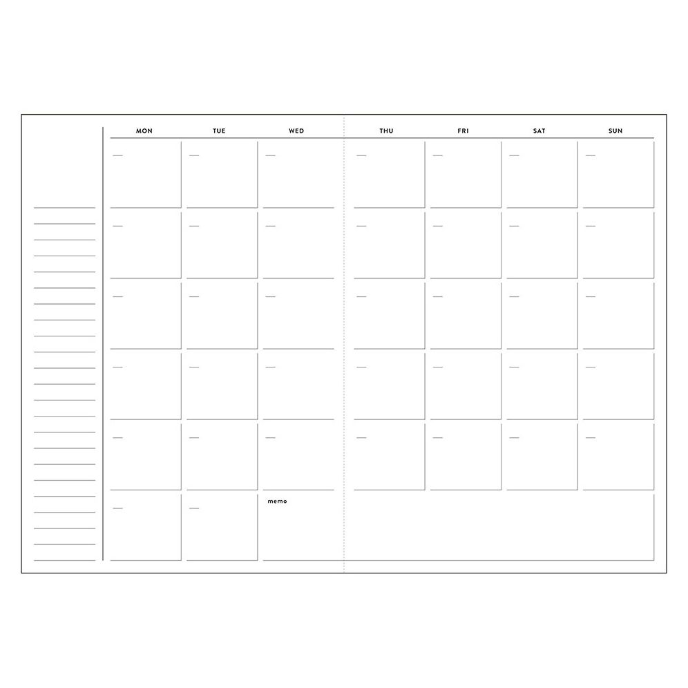 Find and Notice Brown Weekly Diary
