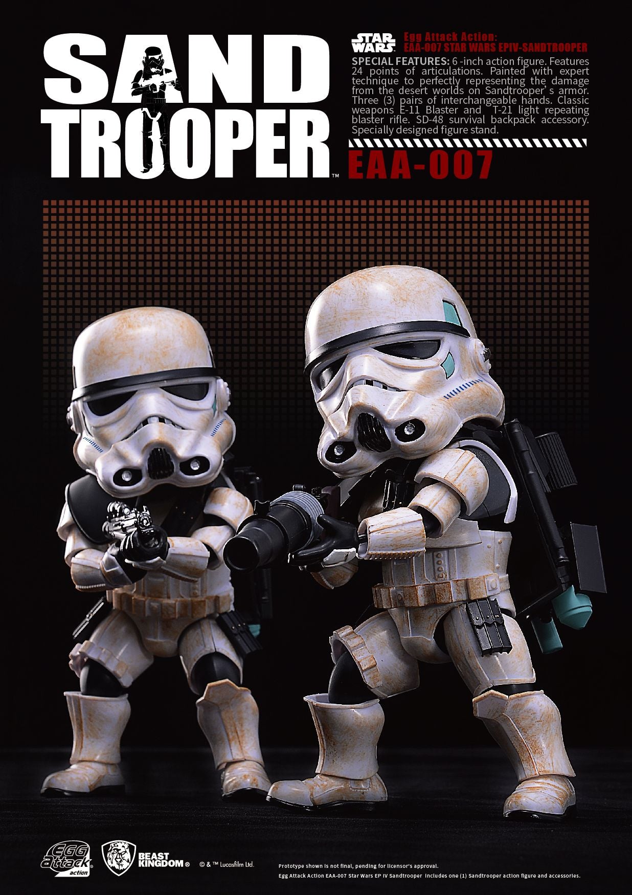 Sandtrooper ''Star Wars'', Egg Attack Action