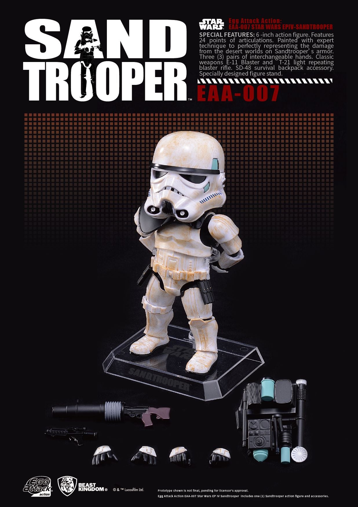 Sandtrooper ''Star Wars'', Egg Attack Action