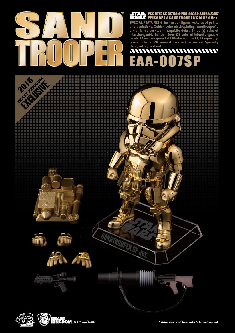 Sandtrooper Golden Ver. "Star Wars" Egg Attack Action