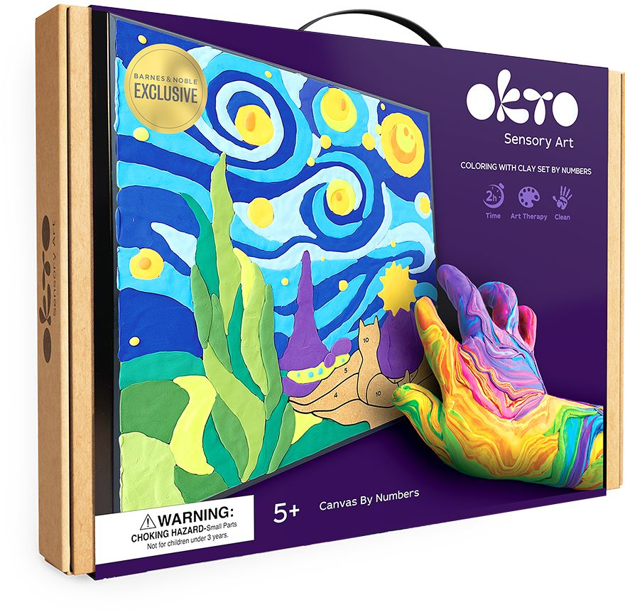 Coloring with clay set by numbers TM OKTO 29 29 cm Little prince night