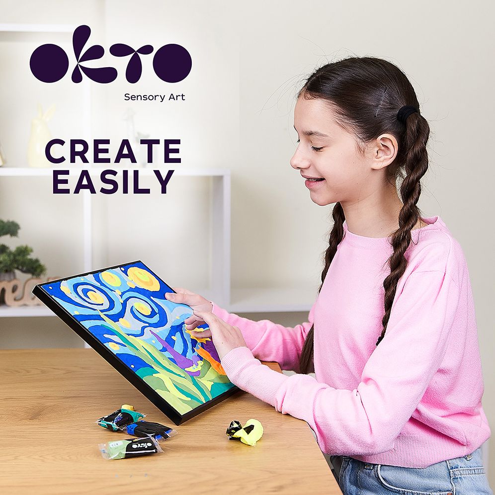 Coloring with clay set by numbers TM OKTO 29 29 cm Little prince night