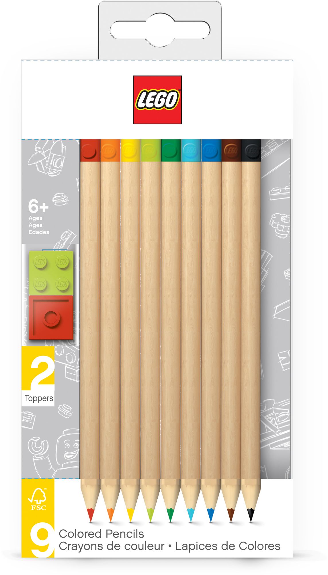 9 Pack Colored Pencils
