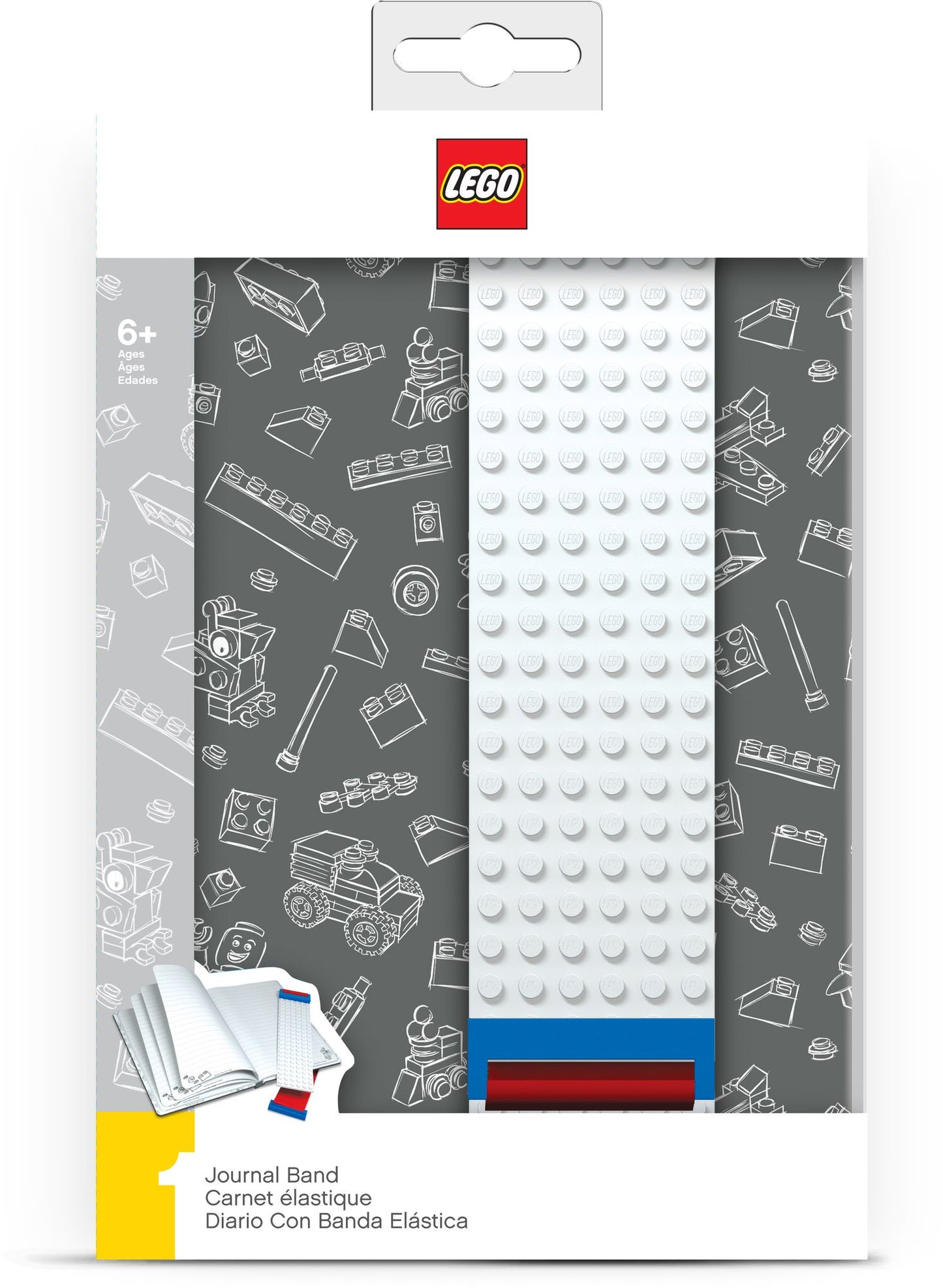 Journal w/Building Band - Gray