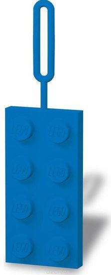 LEGO 2x4 Brick Luggage Tag, Blue