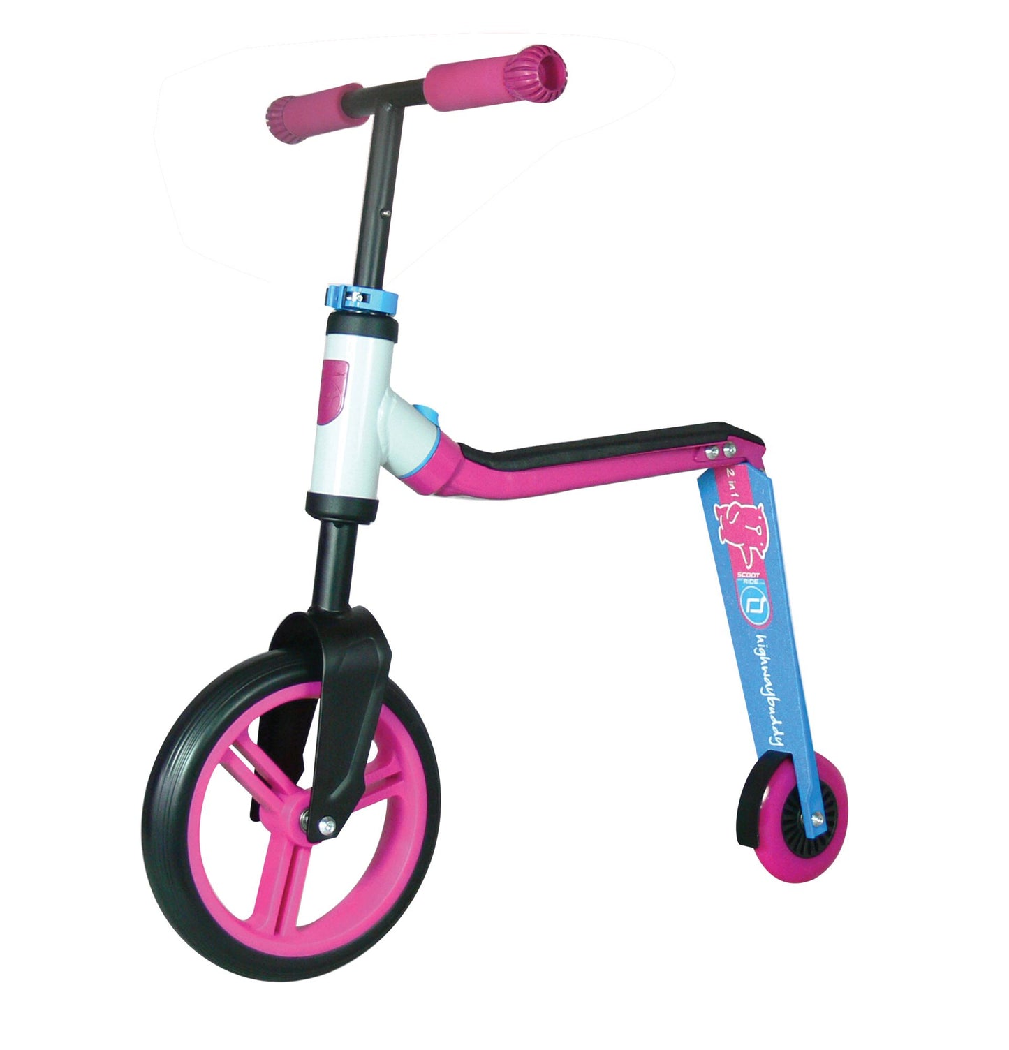 Schylling Scoot & Ride Highway Ride-On, Pink/Blue