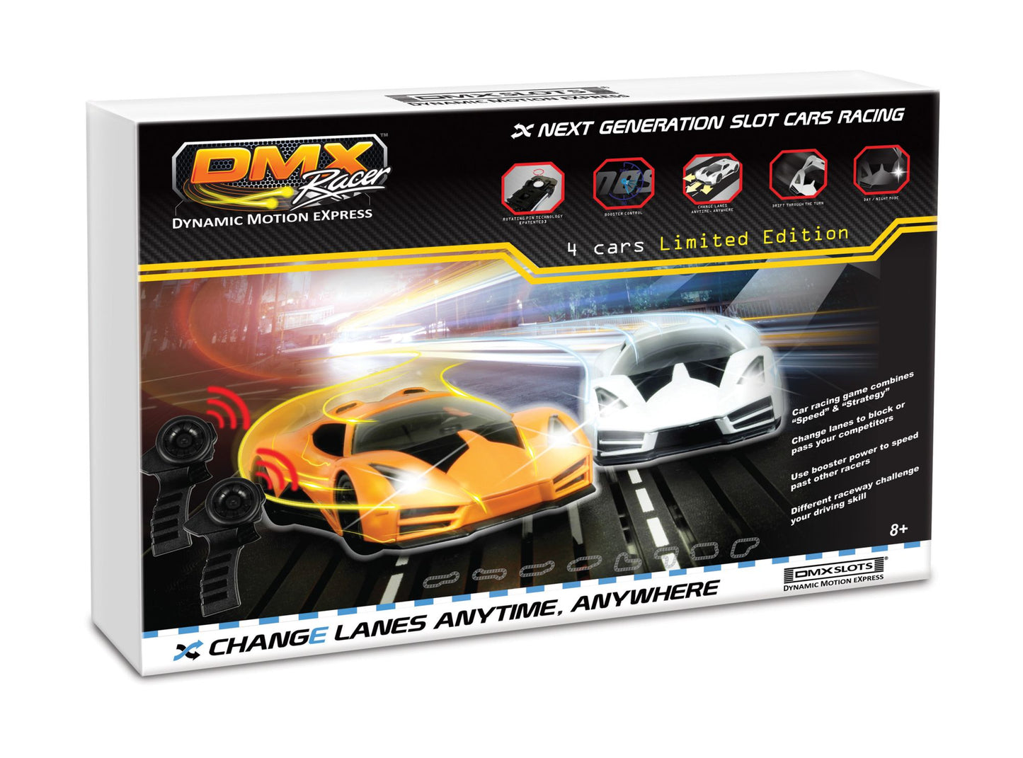 DMXSLOTS DMX Exclusive Revolutionary Pro Slot Car Racing Package