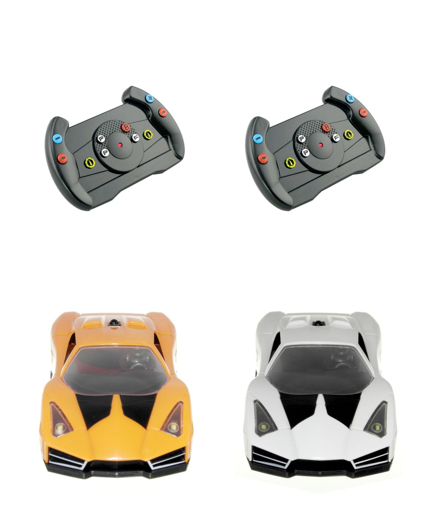 DMXSLOTS DMX Racer G2 Slot Car Racing Package (5 button steering wheel controller)